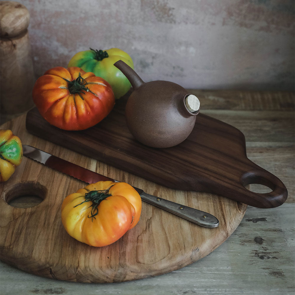 Premium Walnut Wood Hanging Charcuterie Board - Perfect for Cheese, Charcuterie & Entertaining - Elegant Kitchen Decor & Party Serving Tray