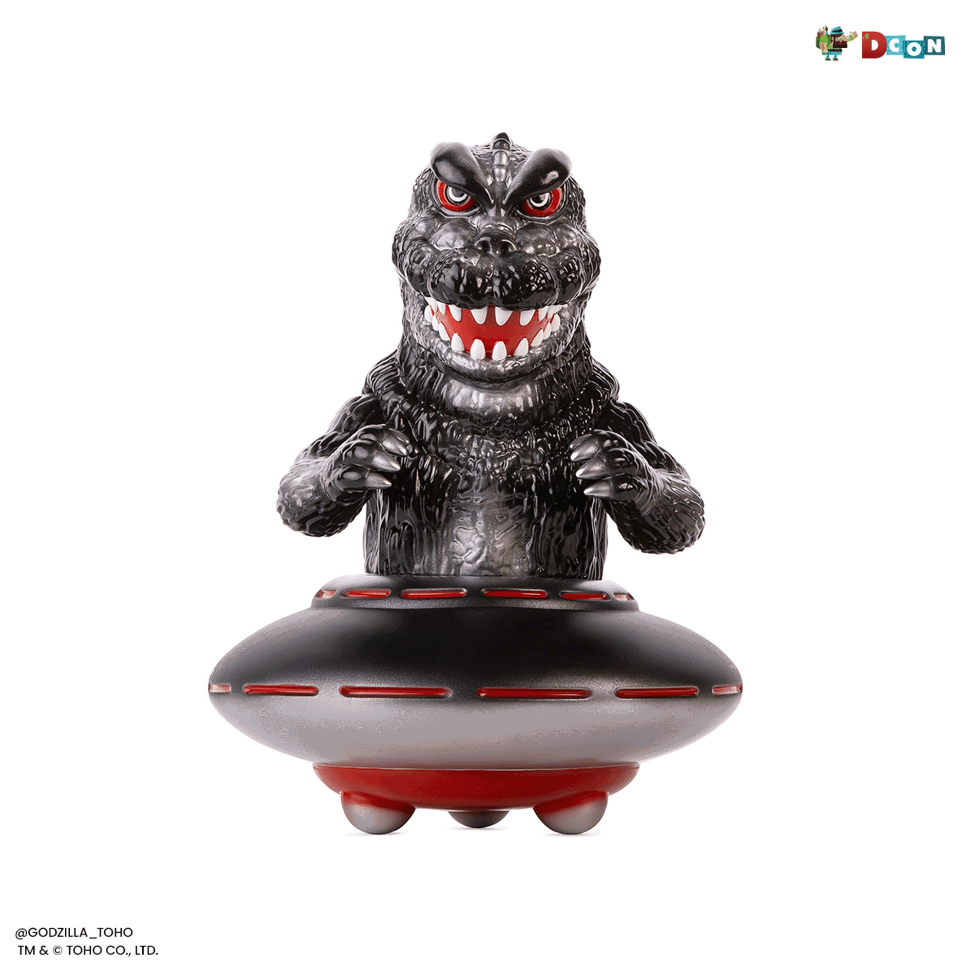 Godzilla UFO Soft Vinyl Figure - Xilien Black (Designer Con Exclusive) | Collectible Japanese Kaiju Toy for Display & Gifts | Perfect for Anime Fans & Pop Culture Collectors