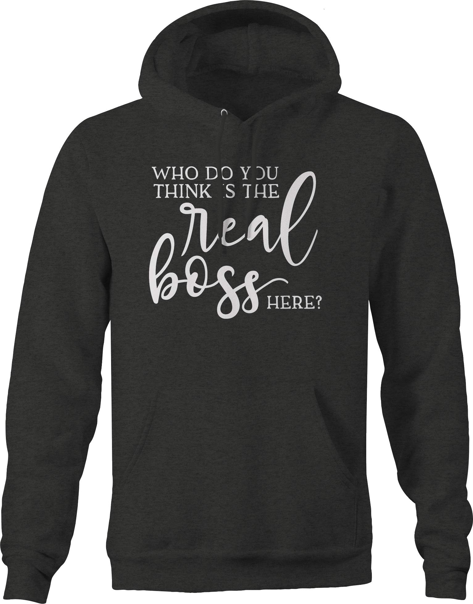 Funny Manager Job Hoodies for Men - Dark Grey Humor Boss Slogan Sweatshirt | Office Gifts, Work Apparel, Casual Wear