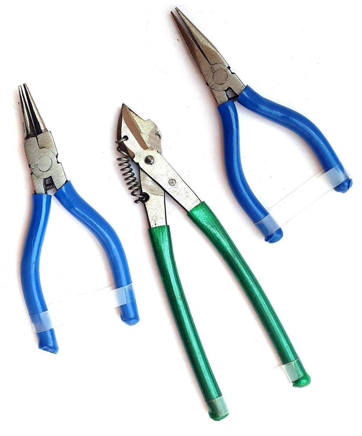 BeadsNPearls Silk Thread Jewelry Making Pliers Set - Round & Side Cutter Combo Tool Kit for DIY Crafts, Wire Cutting, Beading & Wrapping (3-Pack) | Perfect for Jewelry Making, Beadwork & Craft Projects