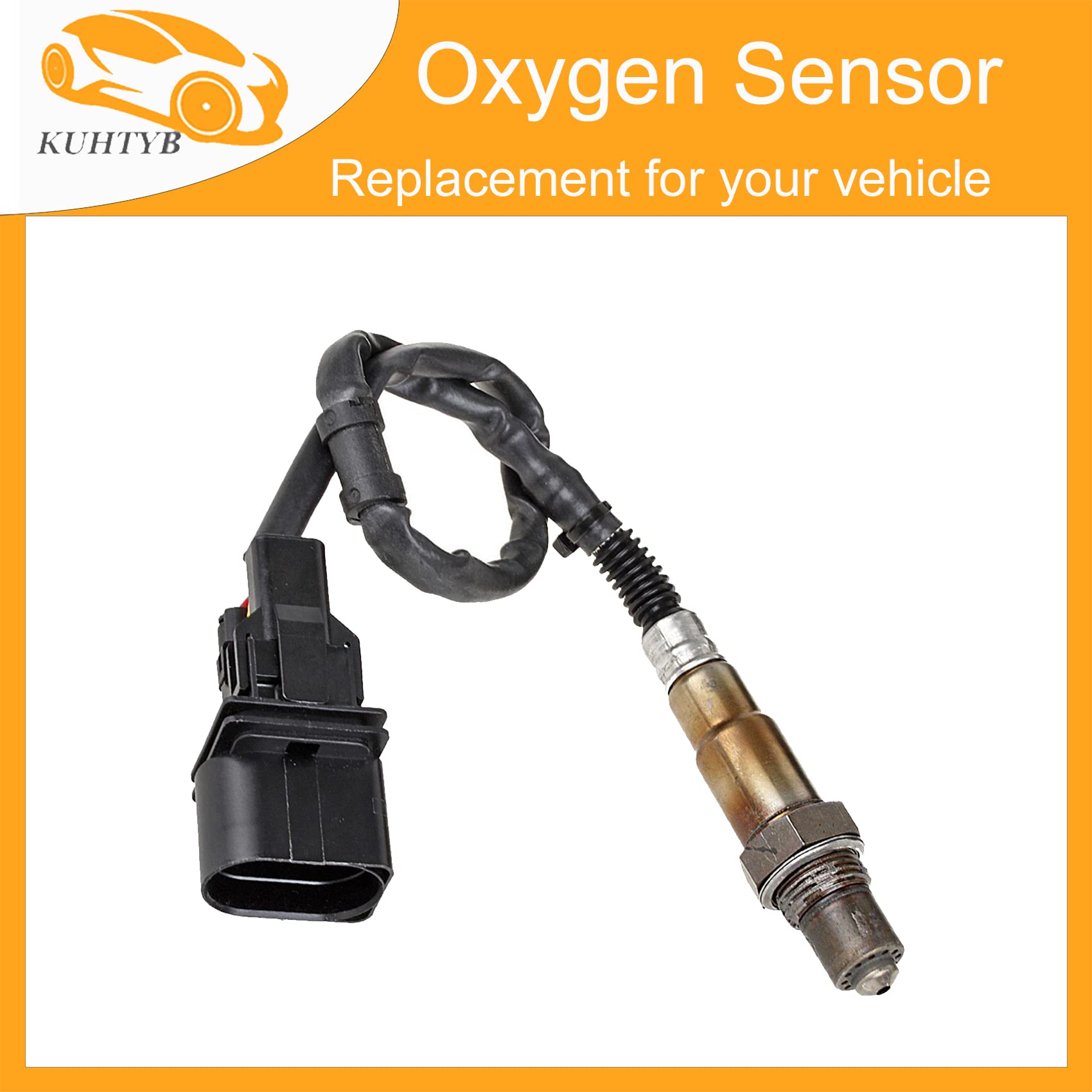 4pcs Oxygen Sensors Set Compatible with Audi A4 A4 Quattro 2004-2002 3L V6 - Upstream & Downstream O2 Sensors (234-5028, 234-4874) - Perfect for Engine Performance & Emission Control