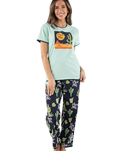 Stuck in Bed Cactus Pajama Set