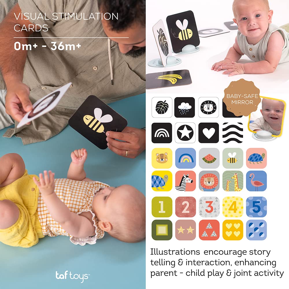 Taf Toys - 12835 - Activity Cards for Babies & Toddlers - Educational Learning Games for Early Development - Perfect for Playtime & Travel