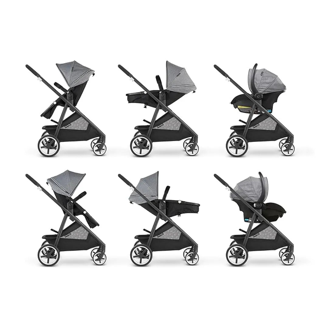 Sensorsafe Shyft Smart Modular Travel System - Moonstone Grey Stroller for Infants & Toddlers | Lightweight, Adjustable & Safe for Air Travel, Daily Walks & Family Outings