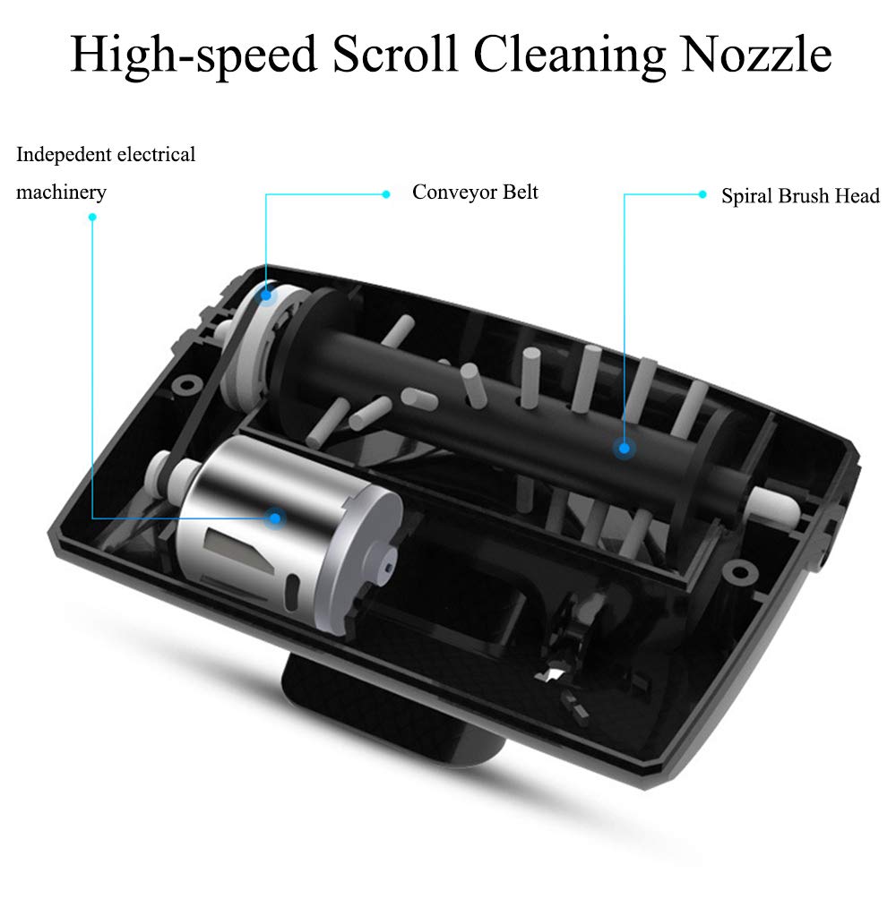 12V 120W High Power Car Vacuum Cleaner with 5000Pa Strong Suction - Portable Handheld Auto Vacuum with 360° Cyclonic Design & 4.5M Cord - Perfect for Car Detailing, Pet Hair Removal, and Home Cleaning (White)