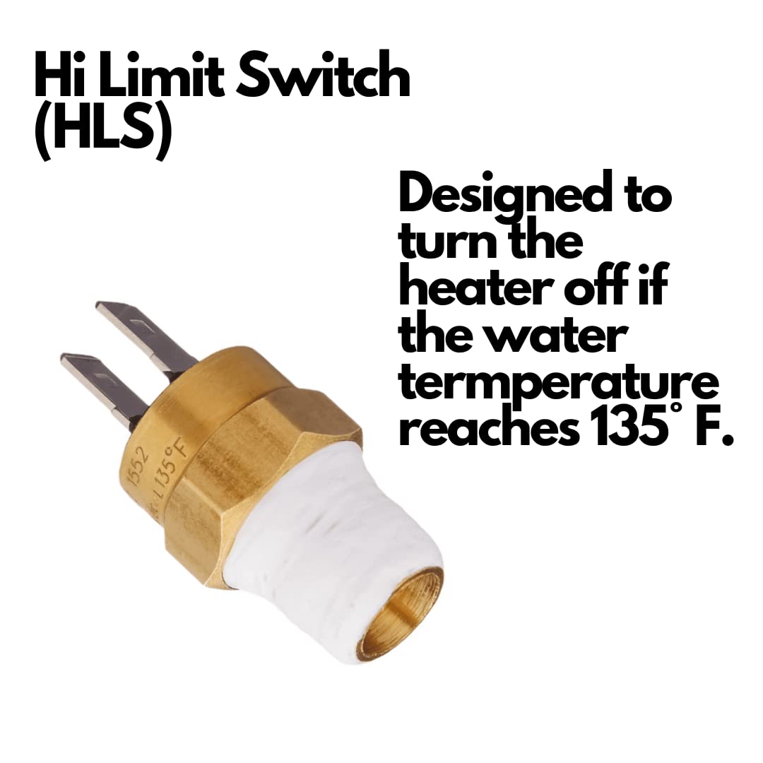 Swimables High Limit Switch Replacement for Pentair Mastertemp & Sta-Rite Pool Heaters 42001-0063S | Compatible with All Pentair and Sta-Rite Pool Heater Parts | Perfect for Pool Maintenance & Repair