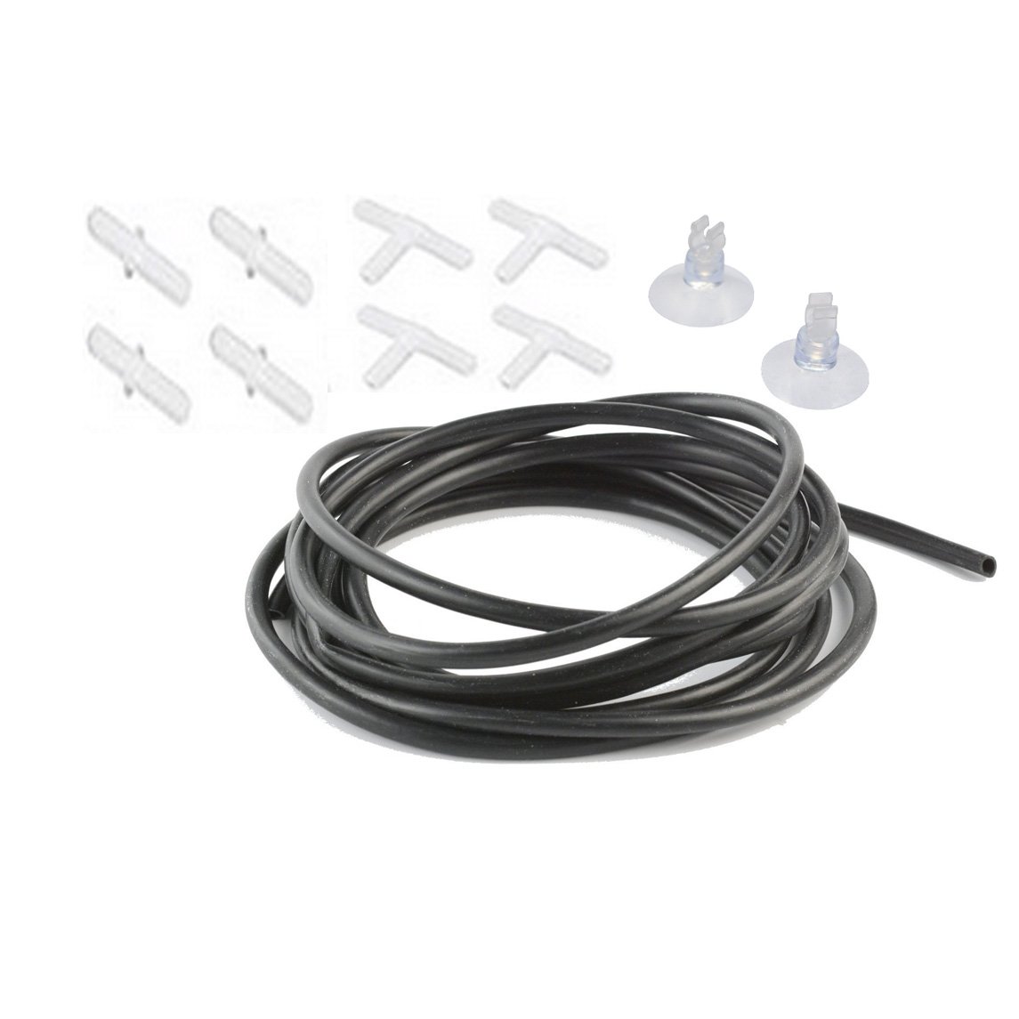 30 Ft Flexible Airline Tubing for Aquariums - 10 Pcs Air Pump Accessories Kit - Perfect for Fish Tanks, Hydroponics & Oxygen Systems