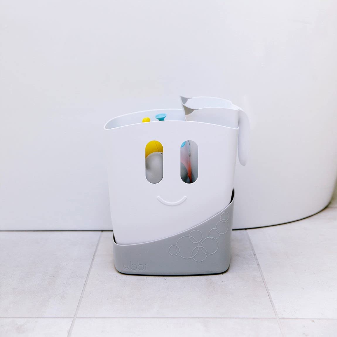 Ubbi Bath Toy Drying Bin - Mesh Storage Organizer for Wet Bath Toys | Quick-Dry Solution for Baby Bath Accessories | Perfect for Bathroom, Nursery & Daycare Use