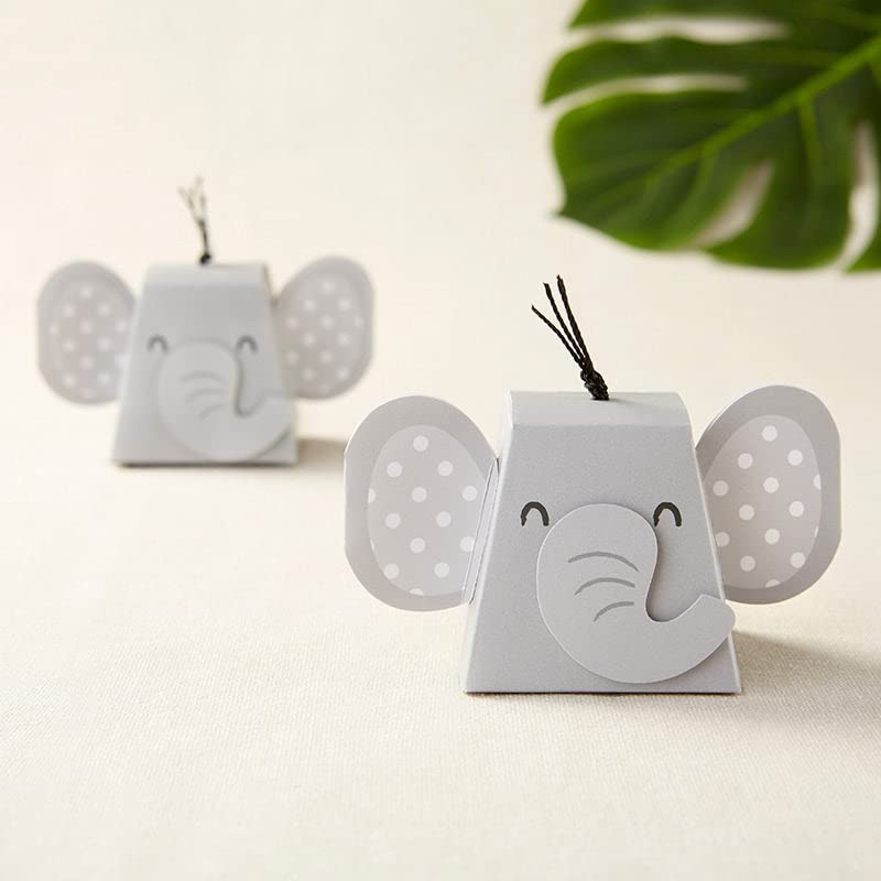 Kate Aspen 96PCS Elephant Favor Boxes - Bulk Animal-Themed Party Candy Containers for Birthdays, Baby Showers & Anniversaries | Perfect for Wedding Favors, Kids Parties & Special Event Treats