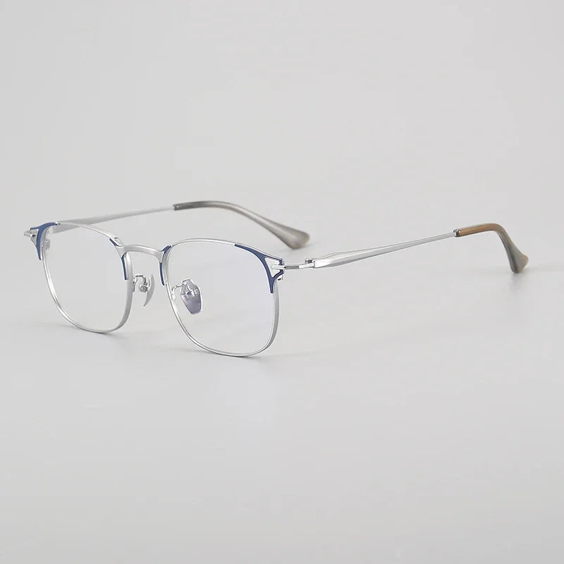 Stylish Aror Men's Full Rim Square Titanium Eyeglasses Frame 94484 - Lightweight & Durable for Work, Reading & Everyday Wear