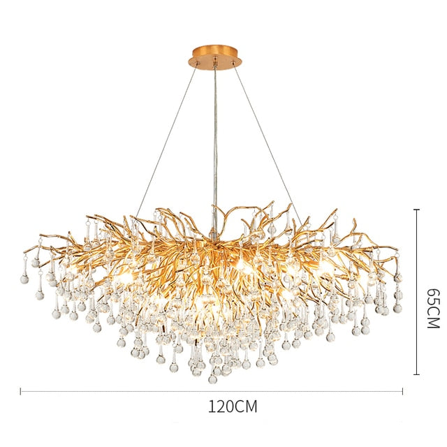 Elegant Rectangular Crystal Chandelier - Modern LED Ceiling Light Fixture for Dining Room, Living Room, Bedroom & Entryway | Artpad Luxury Lighting Decor