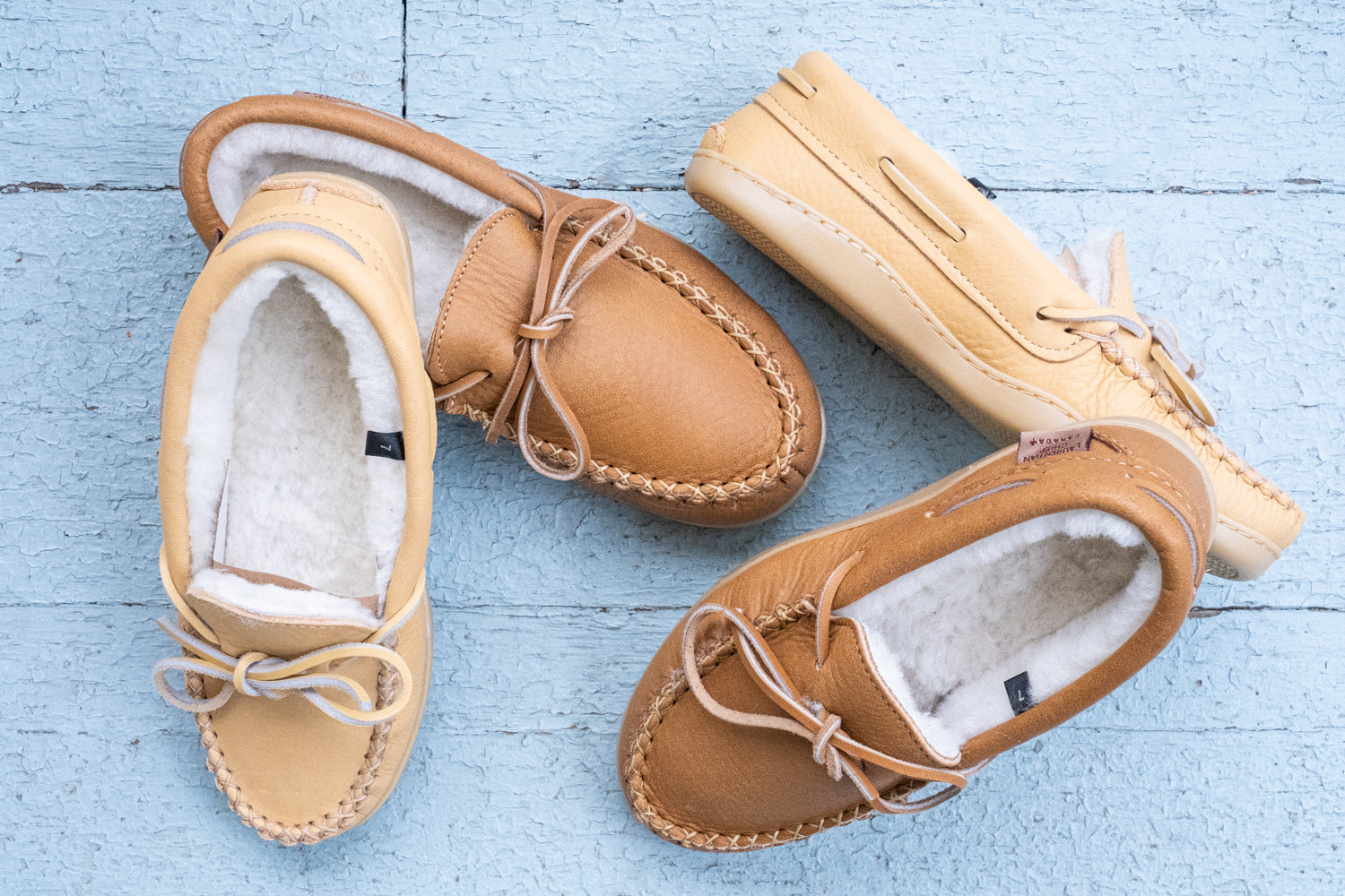 Women's Sheepskin Lined Leather Moccasins with Rubber Sole - Cozy Winter House Slippers for Indoor Comfort & Warmth