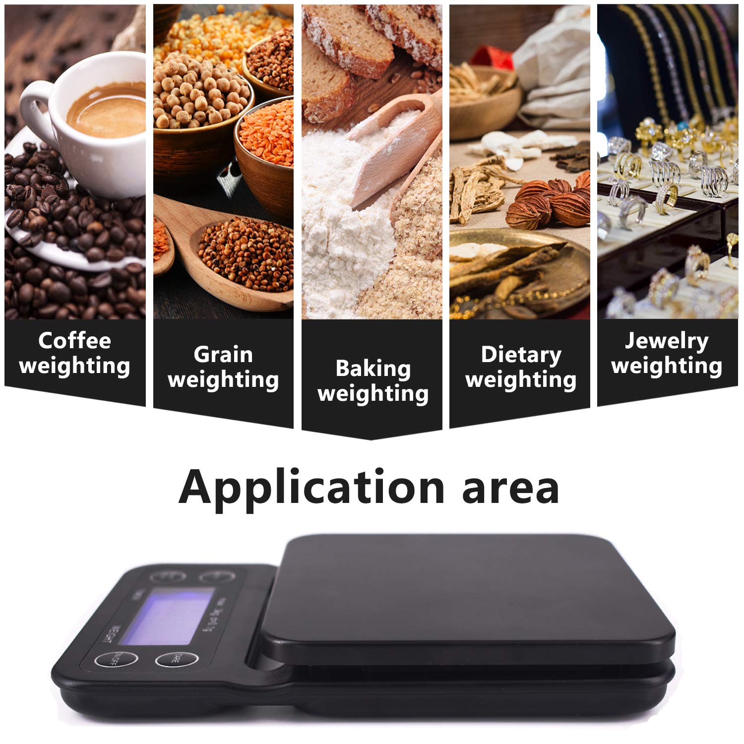 Premium Digital Coffee Scale with Timer - Accurate Measurement for Pour Over, Drip Coffee & Espresso | Perfect for Home Baristas & Coffee Shops