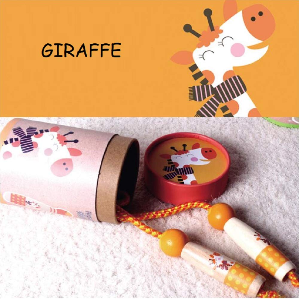 MIDANGGU 8.5ft Adjustable Jump Rope with Wooden Handles for Kids - Perfect for Home Workouts, School PE Classes & Outdoor Fitness Activities (Giraffe Design)