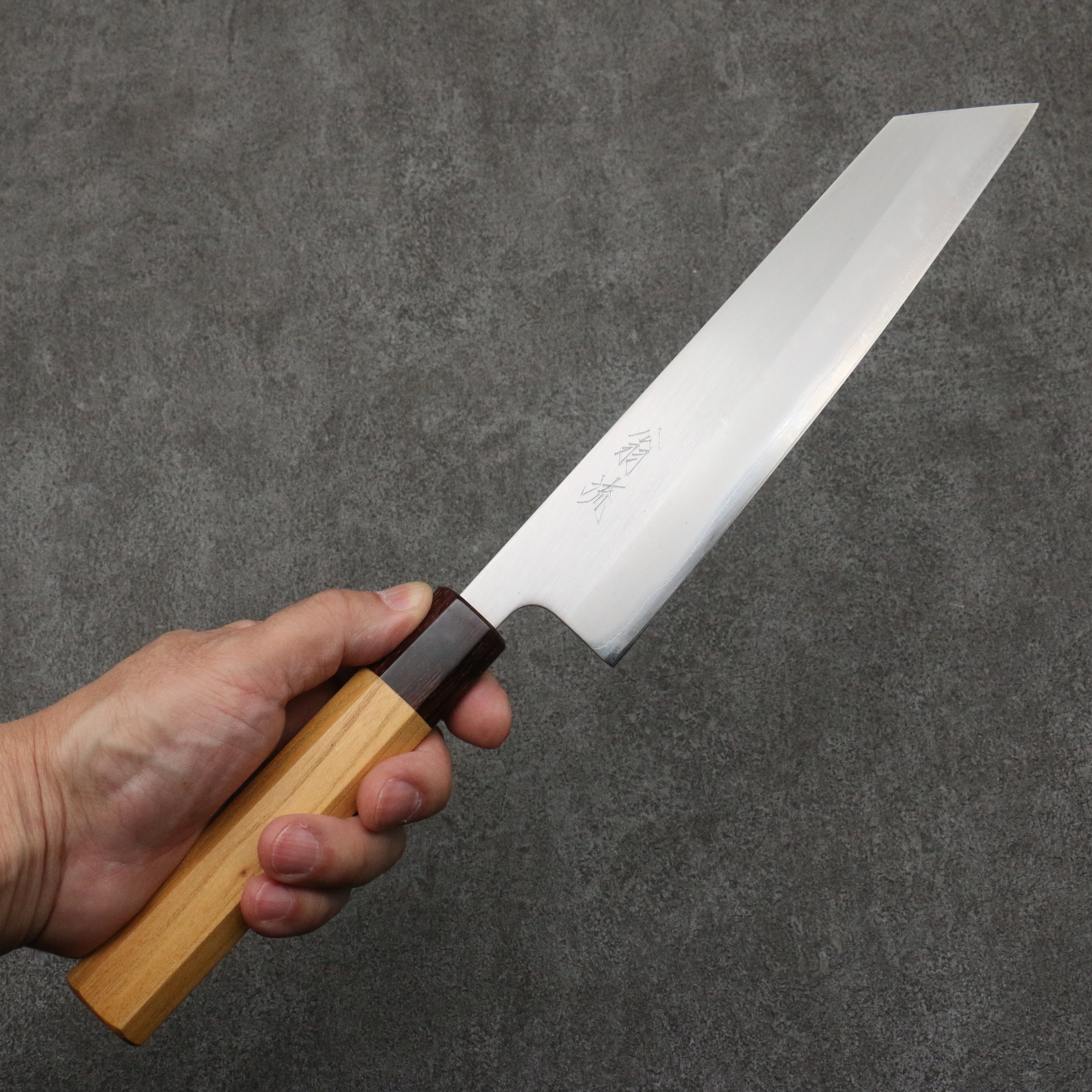 Premium OUL White Steel No.1 Kiritsuke Gyuto Knife 210mm - Japanese Chef Knife with Keyaki (Elm Wood) Handle - Perfect for Sushi, Sashimi & Precision Cutting