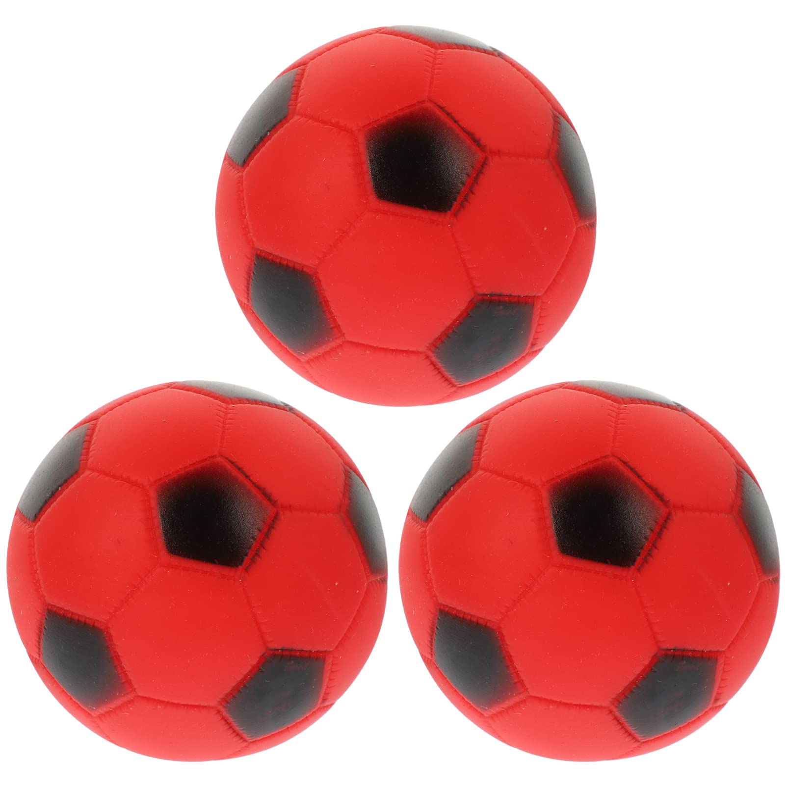 Durable Squeaky Dog Football Toy - 3 Pack Soft Chew Balls for Puppies & Dogs, Interactive Bouncy Pet Training Ball for Exercise, Outdoor Play & Beach Fun