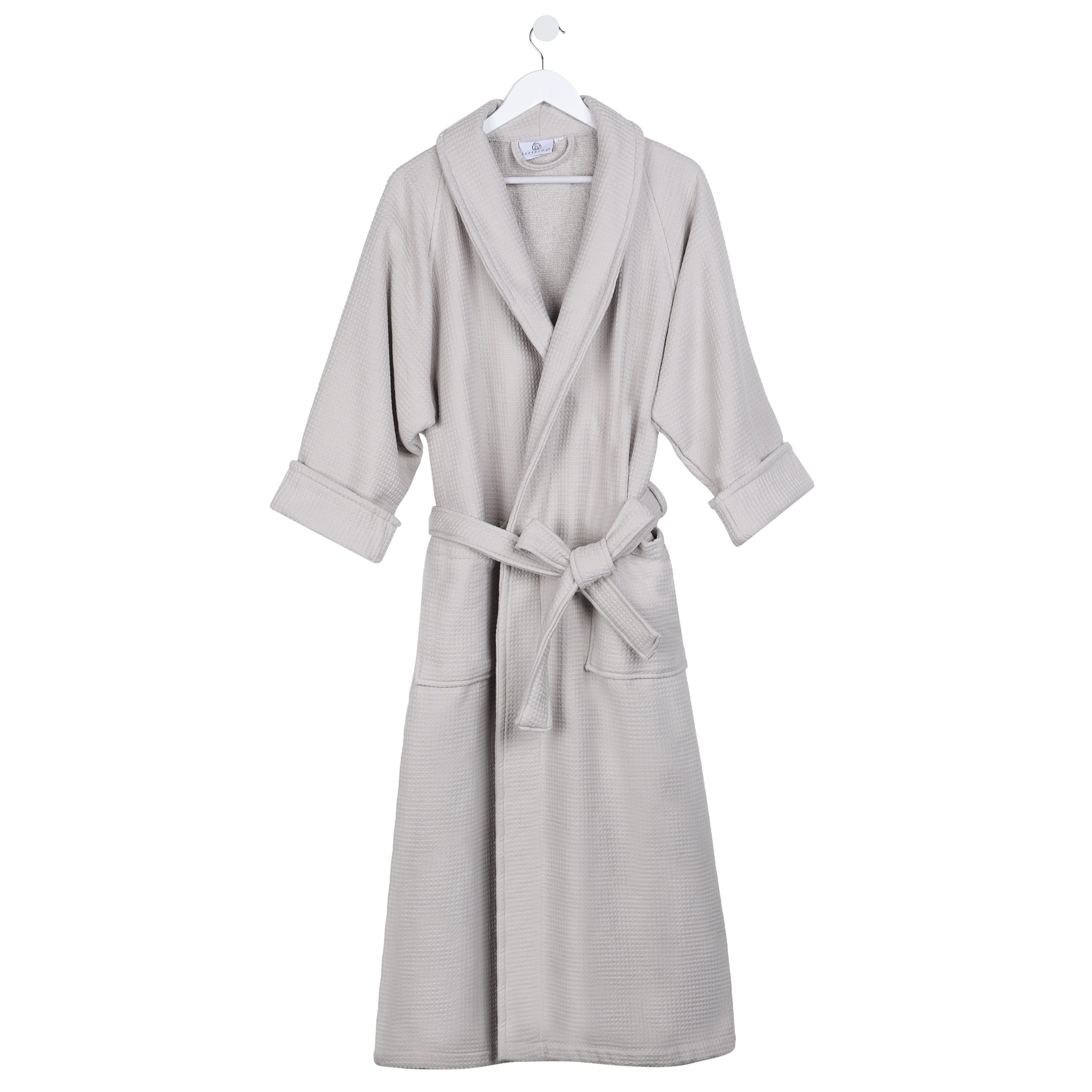 Premium Waffle Weave Cotton Bathrobe - Ultra Soft & Lightweight Unisex Oversized Robe for Men & Women | Perfect for Spa, Lounge & Post-Shower Comfort
