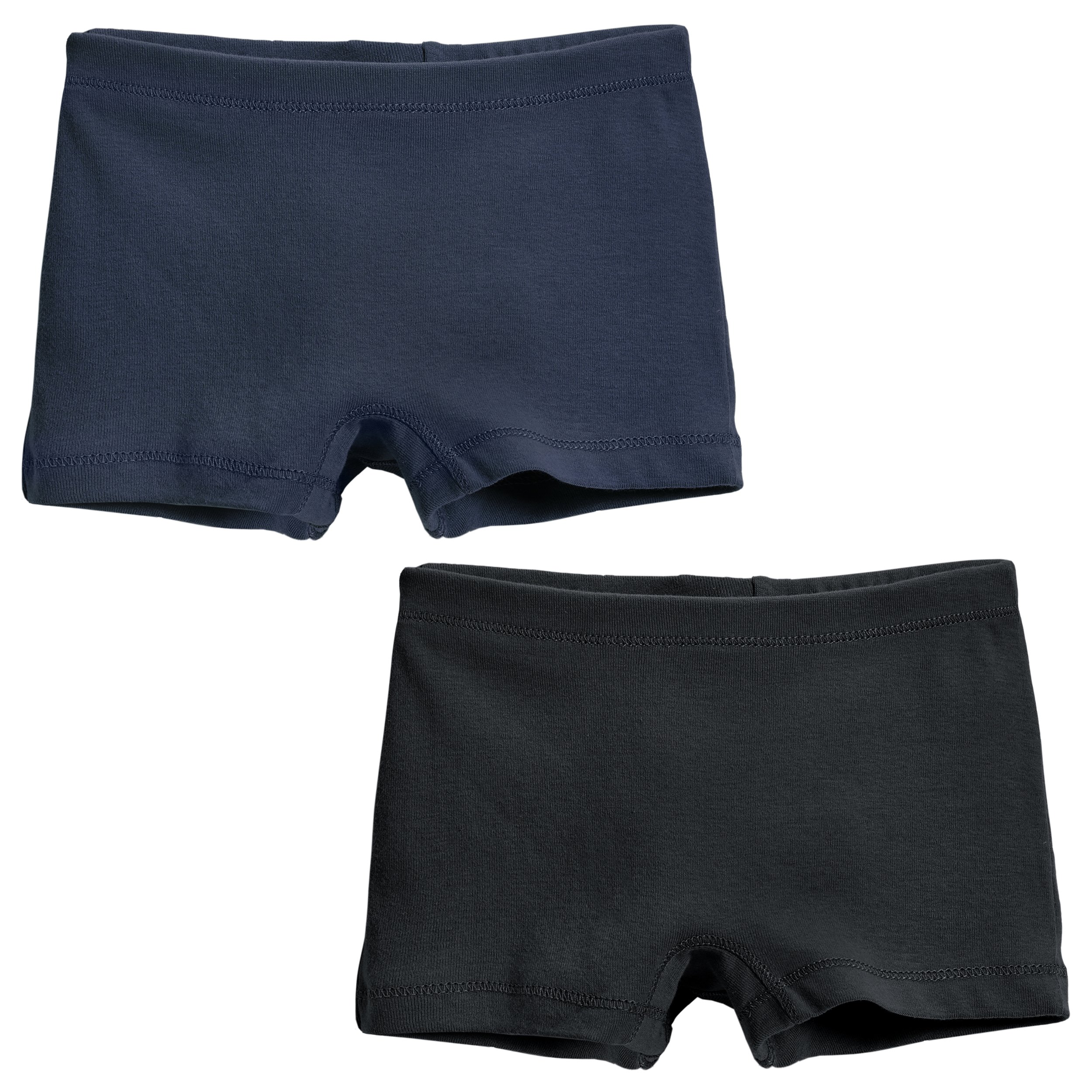 City Threads Girls' 2-Pack Cotton Boyshort Underwear - Soft Bloomers for Playtime & Dress Wear - Made in USA - Perfect for School, Dance & Everyday Comfort