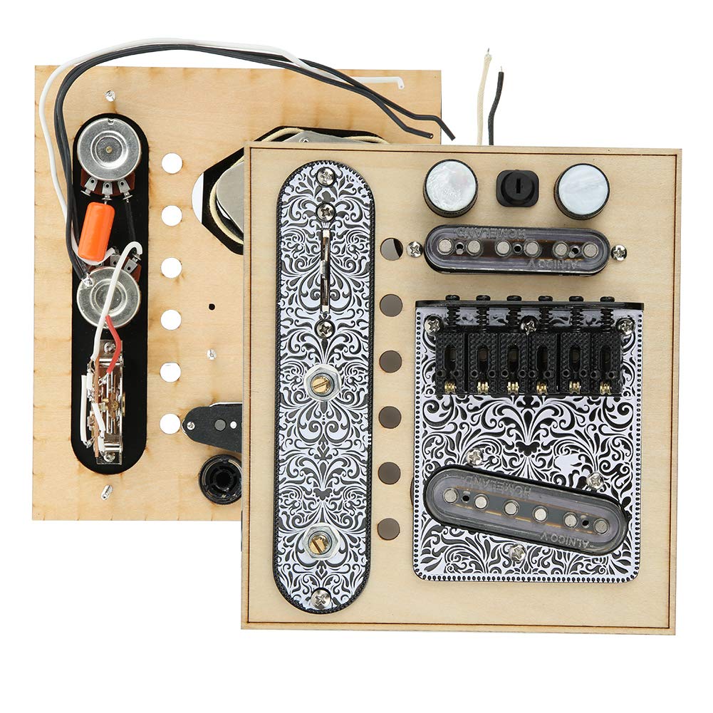 Electric Guitar Pickup Control Plate & Saddle Bridge Plate Set for ST Guitars - Professional Upgrade Kit for Enhanced Tone & Playability | Perfect for Live Performances, Studio Recording & DIY Guitar Mods