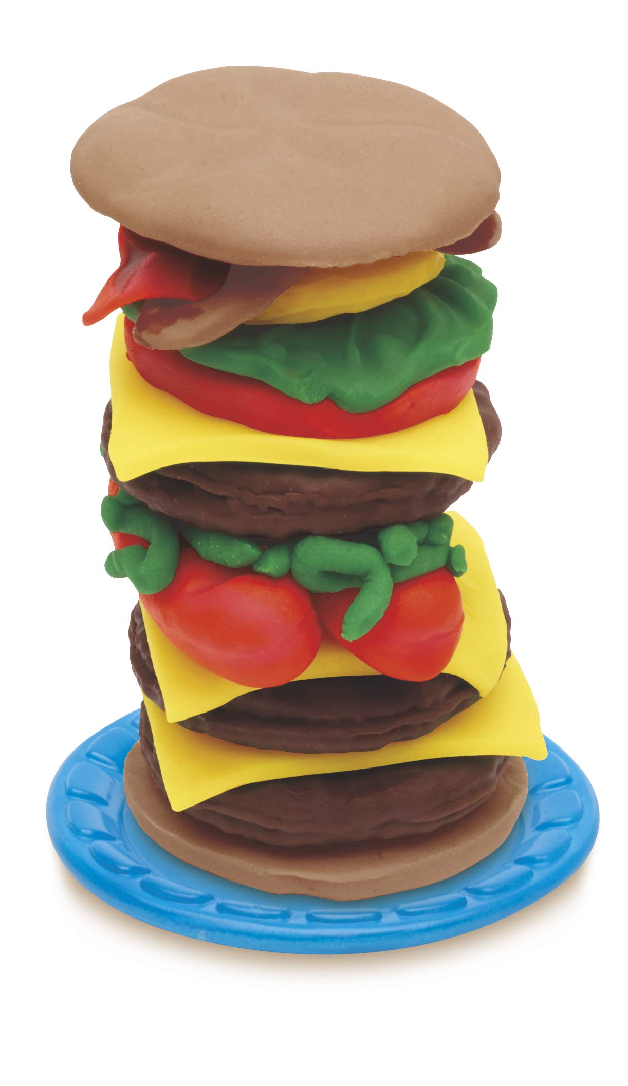 Play-Doh Kitchen Burger Party Set with 5 Modeling Clay Pots - Creative Toy for Kids Ages 3+ - Fun Pretend Play for Birthday Parties & Family Game Nights