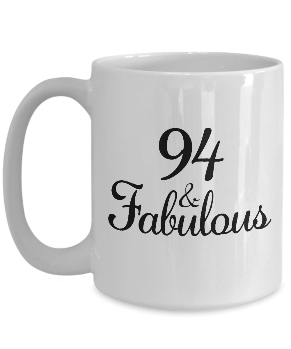 94th Birthday Gifts for Women - Funny 1924 Themed Coffee Mug for 94 Year Old Mom, Mother, Aunt - Vintage Anniversary Cup - Perfect for Tea, Coffee & Celebrations