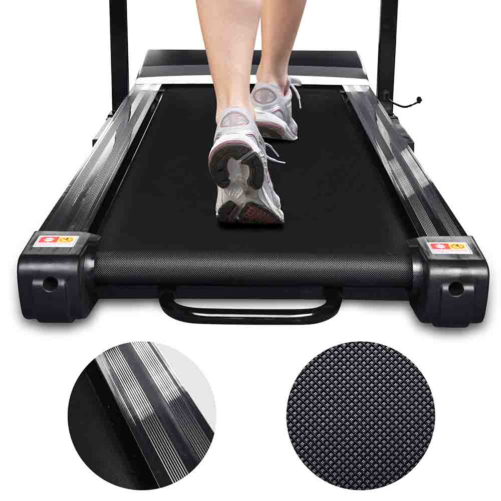 TheLAShop Electric Treadmill with Adjustable Desk Workstation - Foldable Walking Pad for Home Office & Under Desk Treadmill - Perfect for Work from Home, Exercise While Working & Small Space Fitness