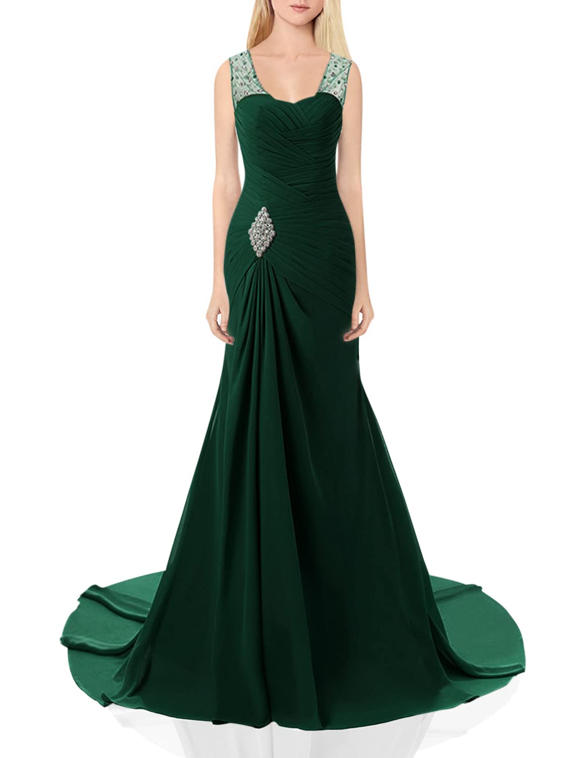 Elegant Lily Wedding Mermaid Ball Gown for Women - Long Prom Dress for Evening Gala, Bridal Party & Special Occasions