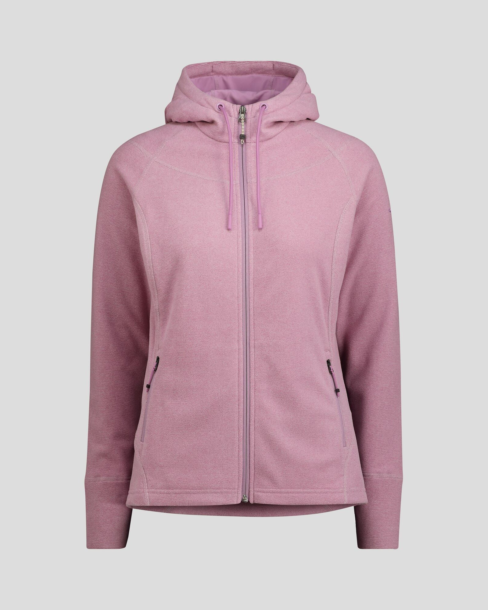 Women's Mt Aspiring Hooded Fleece Jacket - Lightweight Warm Winter Coat for Hiking, Camping & Outdoor Activities