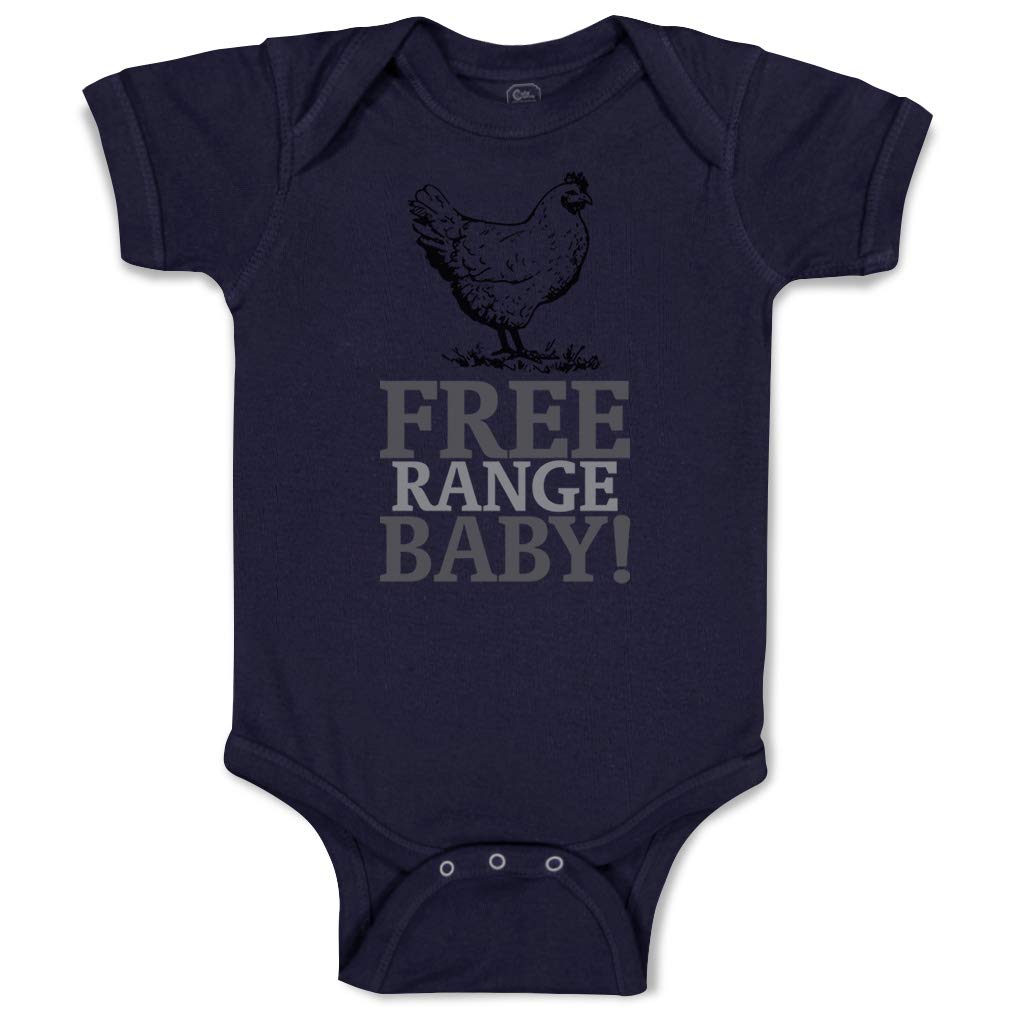 Custom Baby Bodysuit - 100% Cotton Free Range Chicken Farm Design for Boys & Girls | Soft & Comfortable Infant Onesie for Playtime, Farm Visits & Photo Shoots
