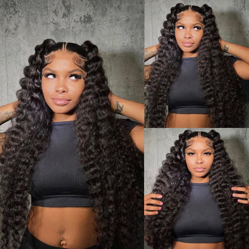 Eullair 360 Lace Frontal Wig - 100% Human Hair, Breathable & Versatile (12-30 Inch) - Perfect for Daily Wear, Cosplay, and Special Occasions