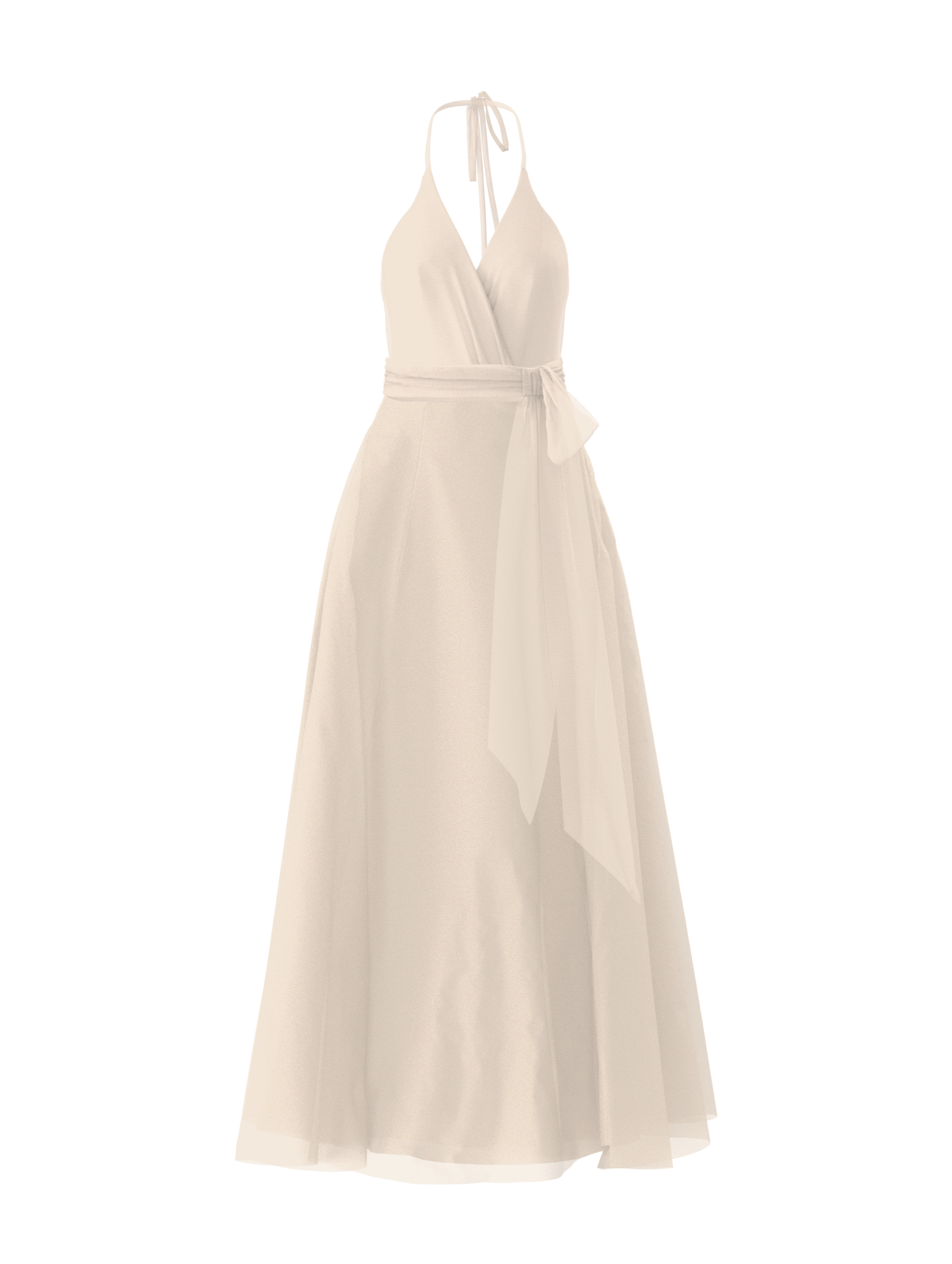 Carmelle Bodice & Cerisa Skirt Set with Sash Belt in Cream - Elegant Women's Lace Corset Top and Flowy Skirt Outfit for Weddings, Parties, and Special Occasions