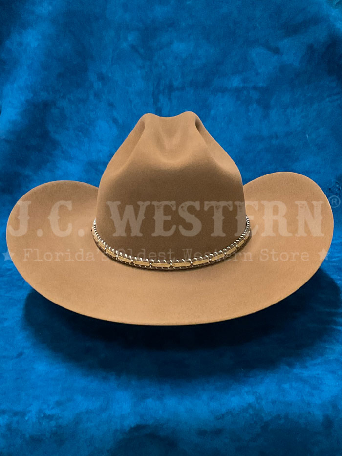 Resistol RFPNCK 7540E9 Piney Creek 6X George Strait Collection Felt Hat in Chestnut #10 - Perfect for Western Wear, Country Music Events & Outdoor Adventures