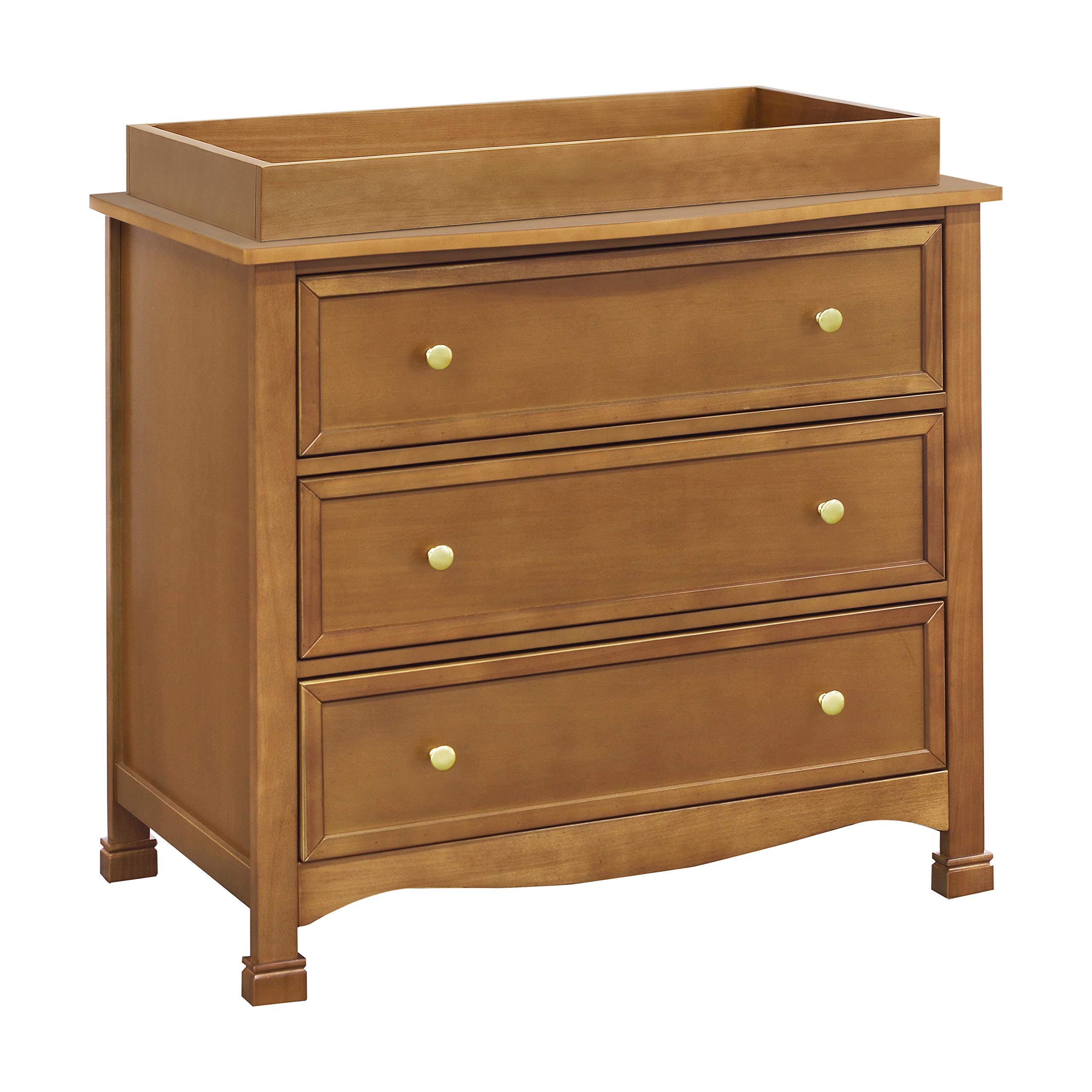 DaVinci Kalani 3-Drawer Chestnut Wood Dresser - Stylish Nursery & Bedroom Storage Furniture for Baby Clothes, Toys & Essentials