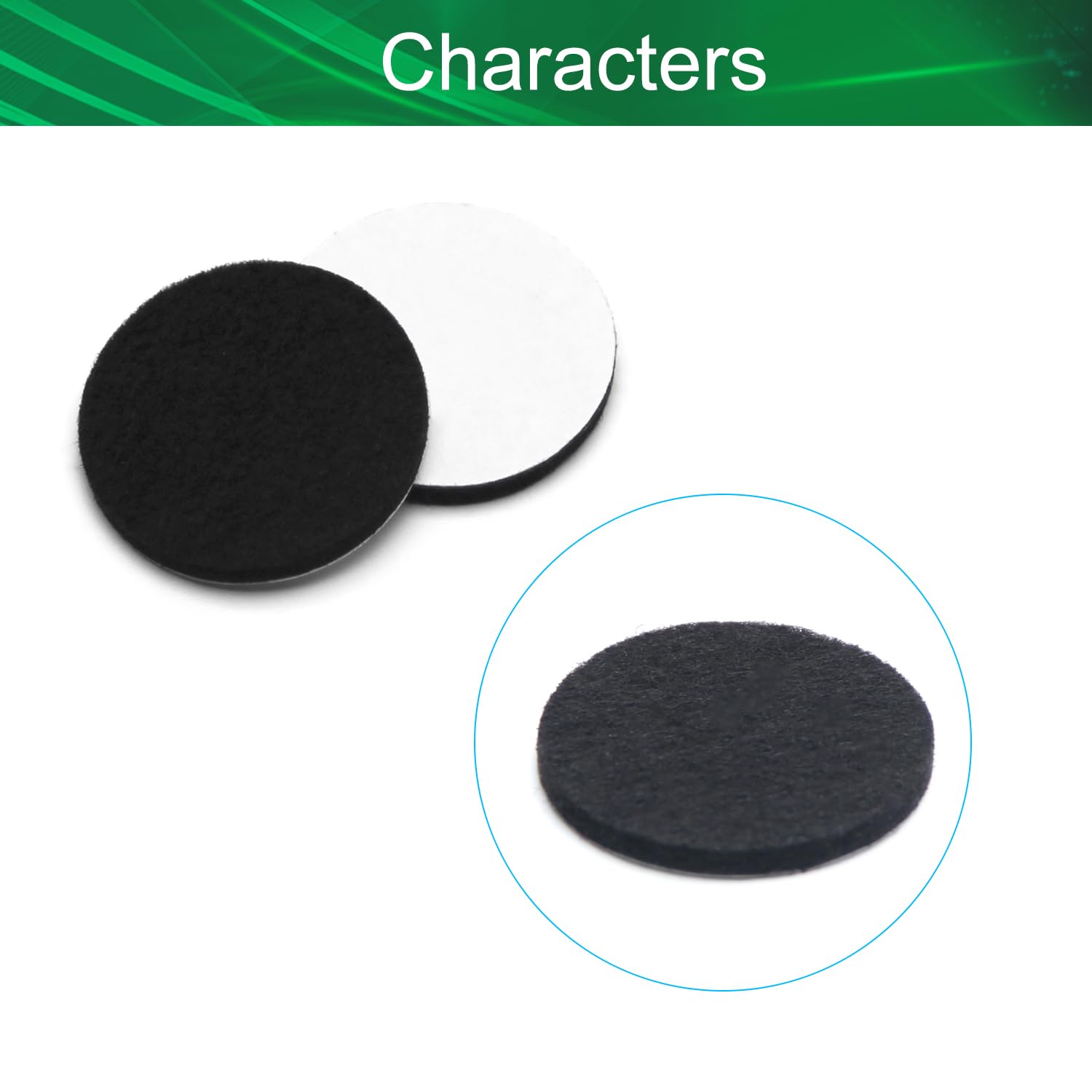 36Pcs Self-Adhesive Felt Furniture Pads - 1.26 Inch Round Black Floor Protectors for Chair Legs, Table Feet & Wood Floors - Scratch Prevention & Noise Reduction for Hardwood, Tile & Laminate