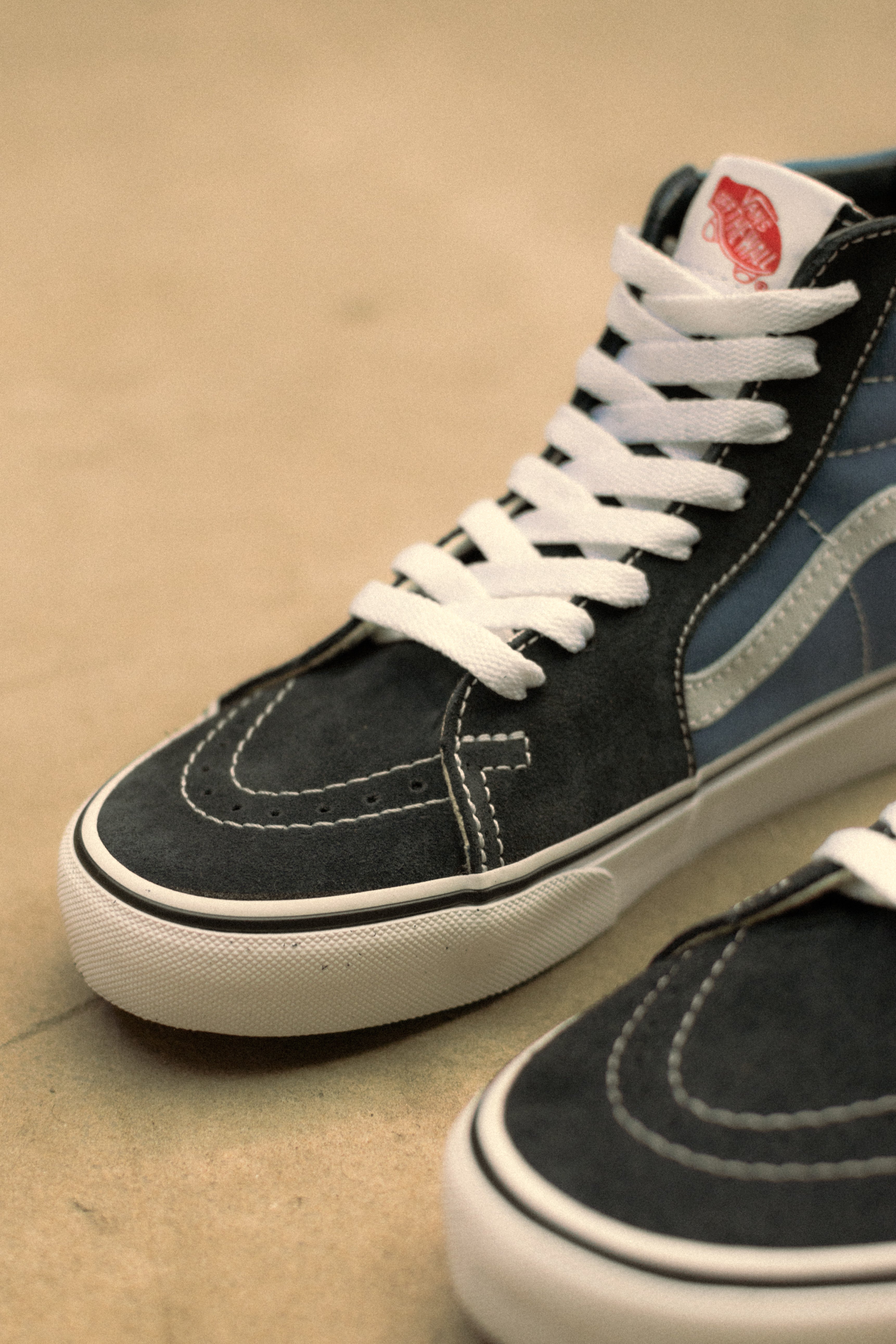 Vans Sk8-Hi Classic Navy Blue Skate Shoes for Men & Women - High-Top Sneakers for Skateboarding, Casual Wear & Street Style