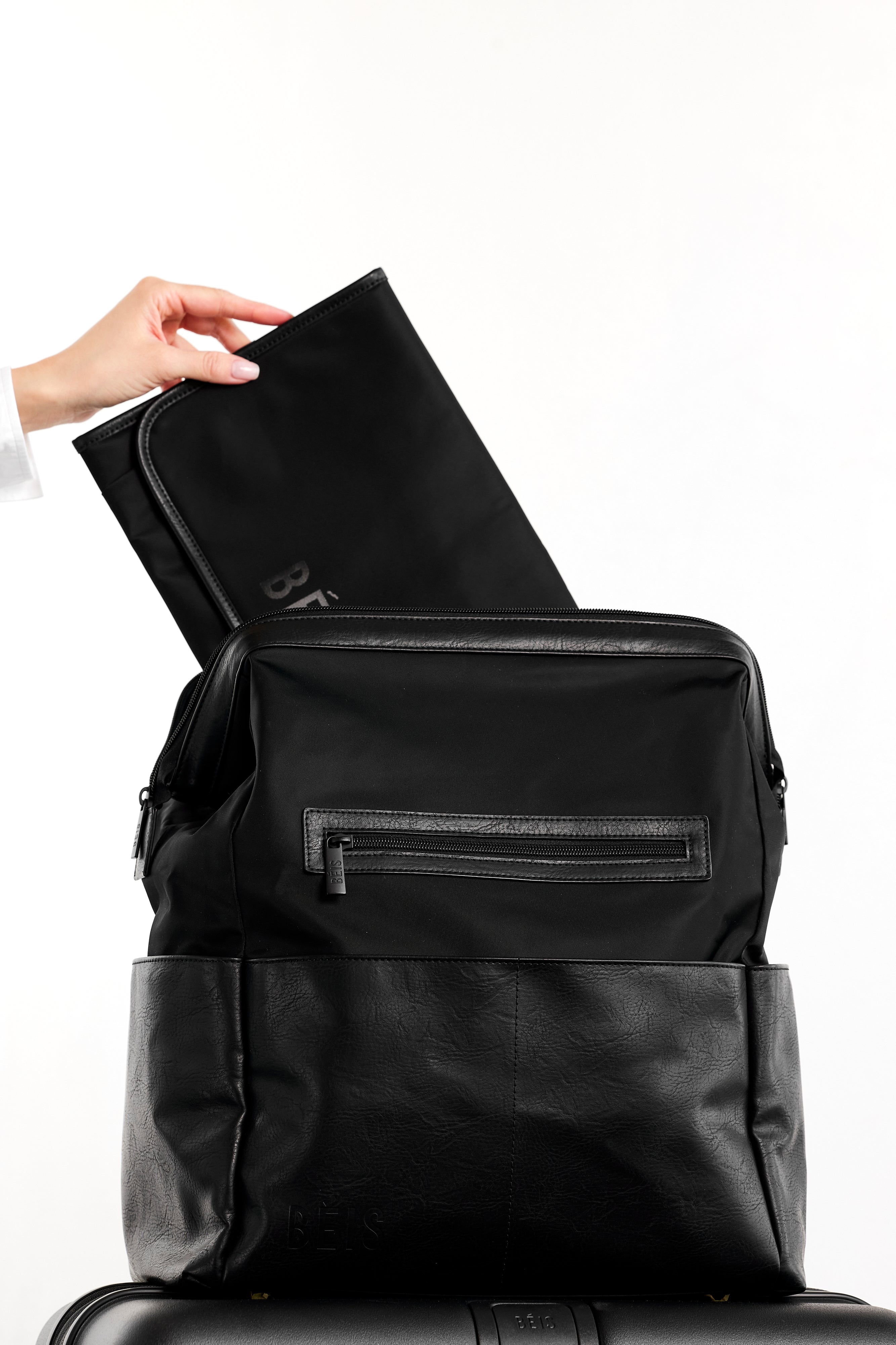 Premium Black Diaper Backpack for Moms - Waterproof, Spacious & Stylish Baby Essentials Organizer - Perfect for Travel, Daycare & On-the-Go Parenting