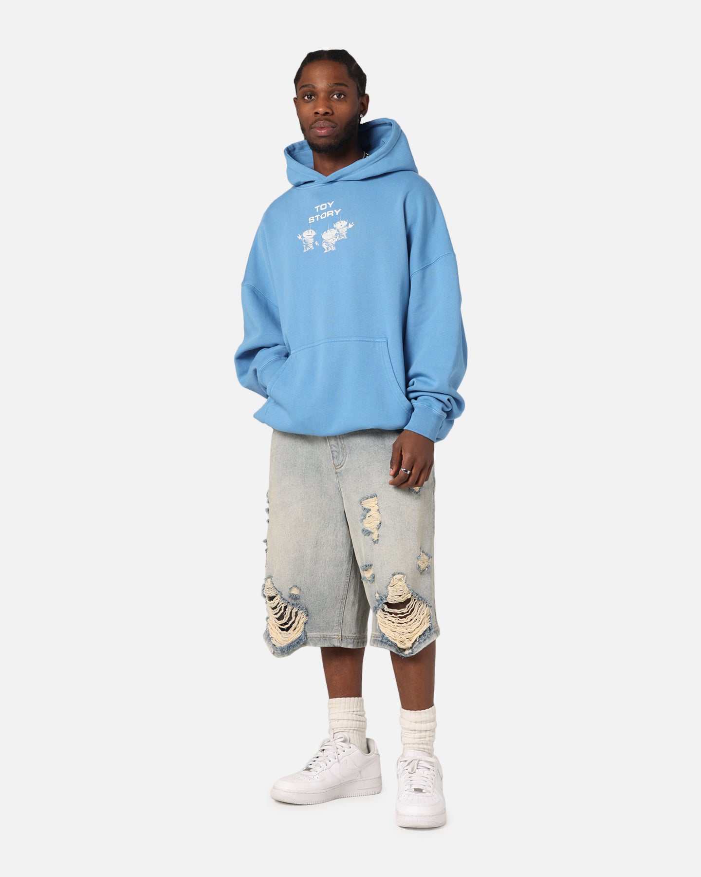 Disney Pixar Toy Story Premium Hoodie - Washed Blue - Official Licensed Merchandise - Perfect for Cosplay, Gifts & Casual Wear