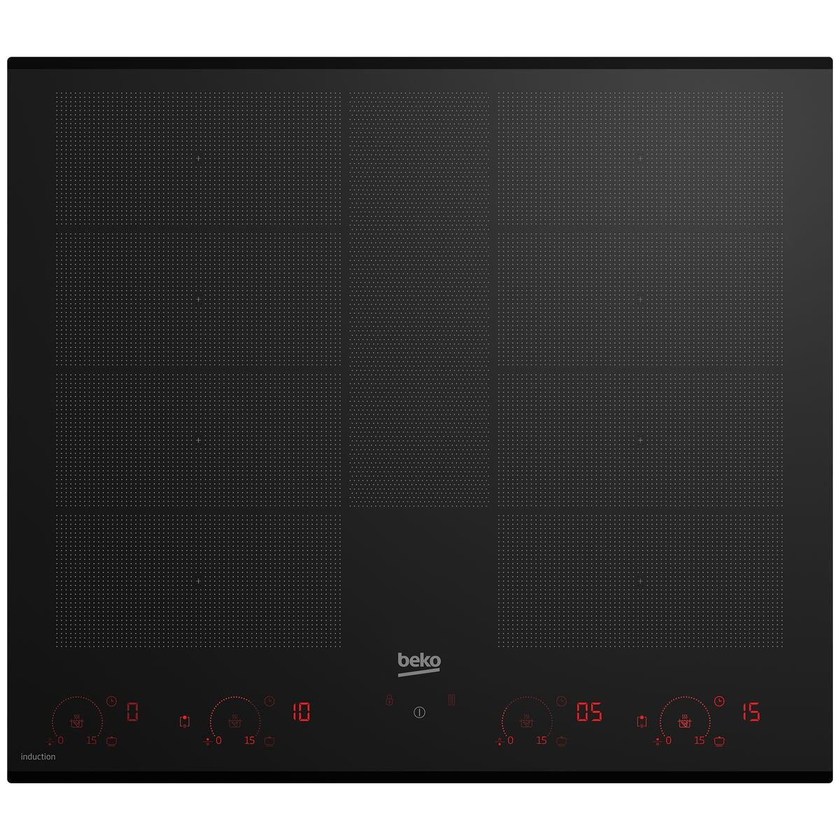 Beko BCT604IG 60cm Built-In Flexy Induction Cooktop with Luminous Touch Control - Scratch-Free & Fully Functional [Carton Damage Only] - Perfect for Modern Kitchens, Home Renovations & Small Spaces