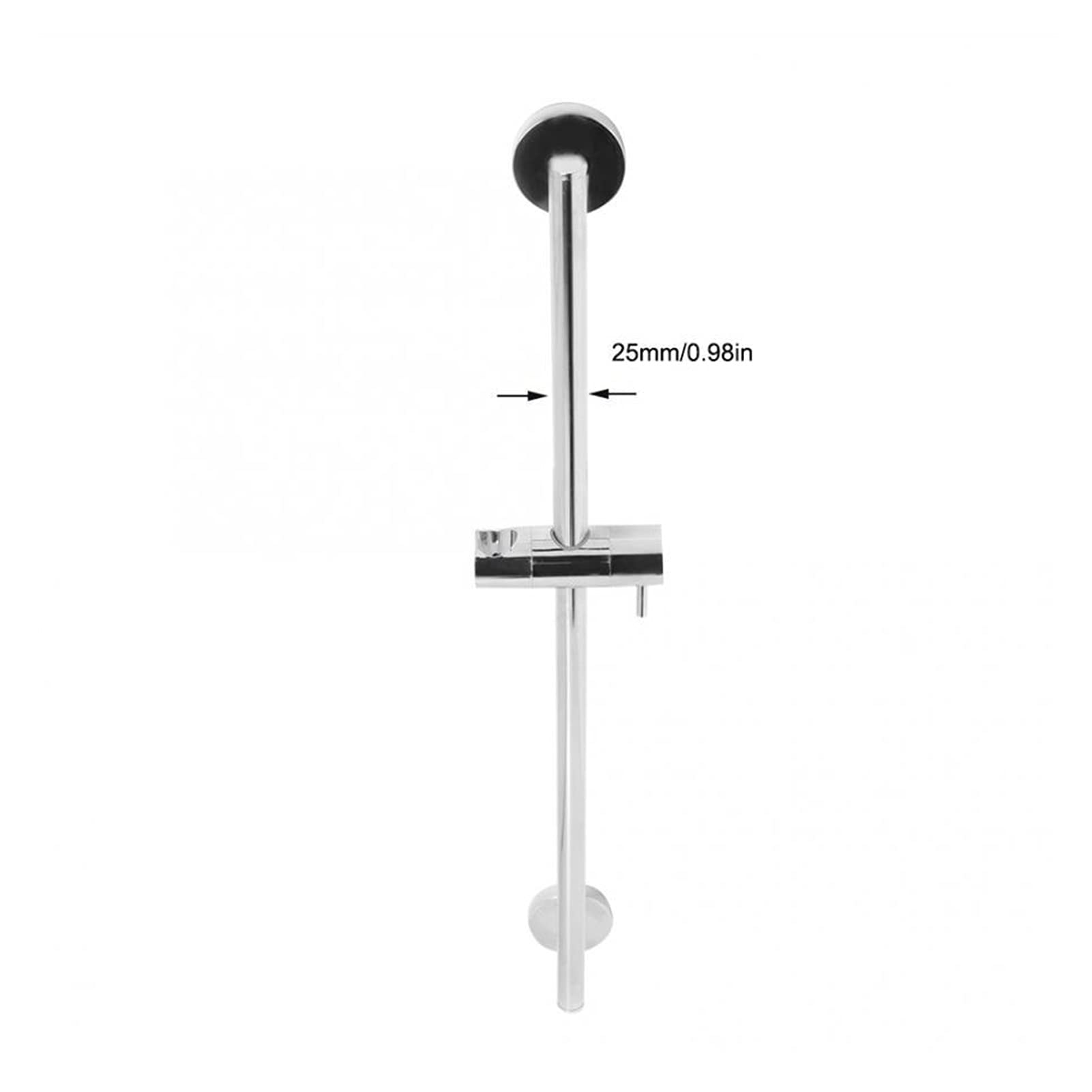 Adjustable Shower Head Holder with Lifting Rod - Universal Bathroom Shower Bracket for Wall Mount - Perfect for Home, Hotel & Spa Renovation
