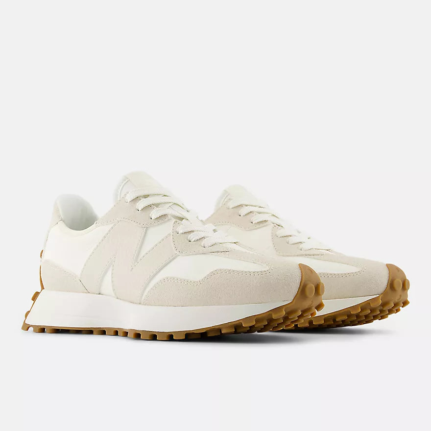 327 Sneaker for Men & Women - Linen & Sea Salt Colorway - Comfortable Casual Shoes for Walking, Running & Everyday Wear