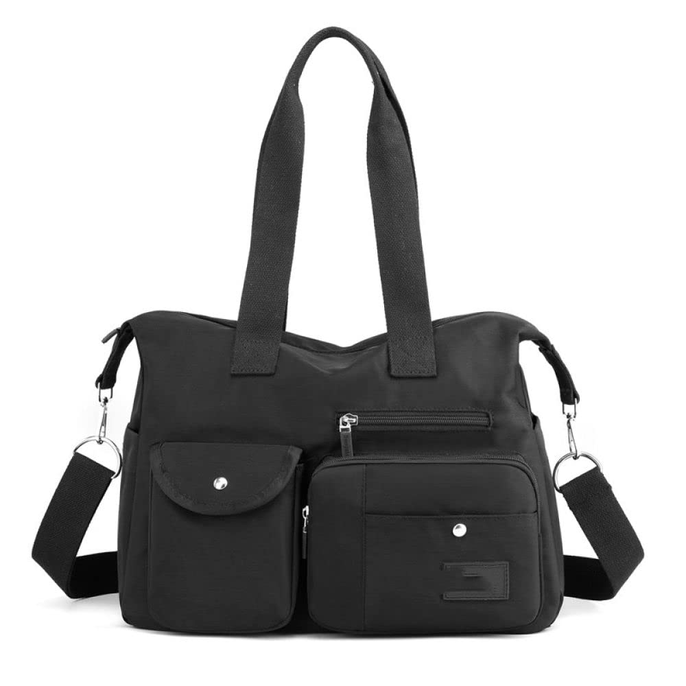Stylish Nylon Women's Messenger Bag - Large Capacity Crossbody Shoulder Purse for Women & Girls (Black) - Perfect for Work, Travel & Daily Use