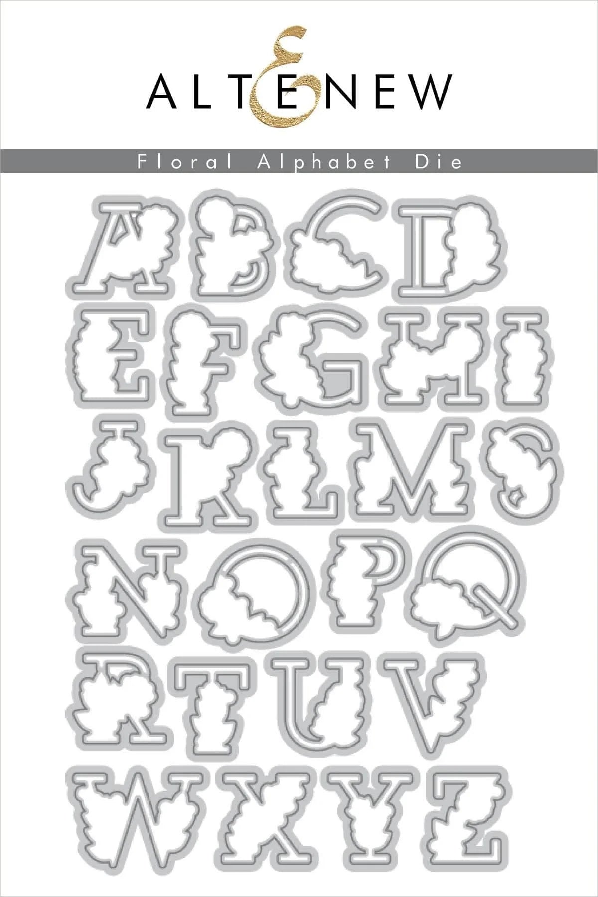 Floral Alphabet Letters - Decorative Floral Font for DIY Crafts, Wedding Invitations & Home Decor