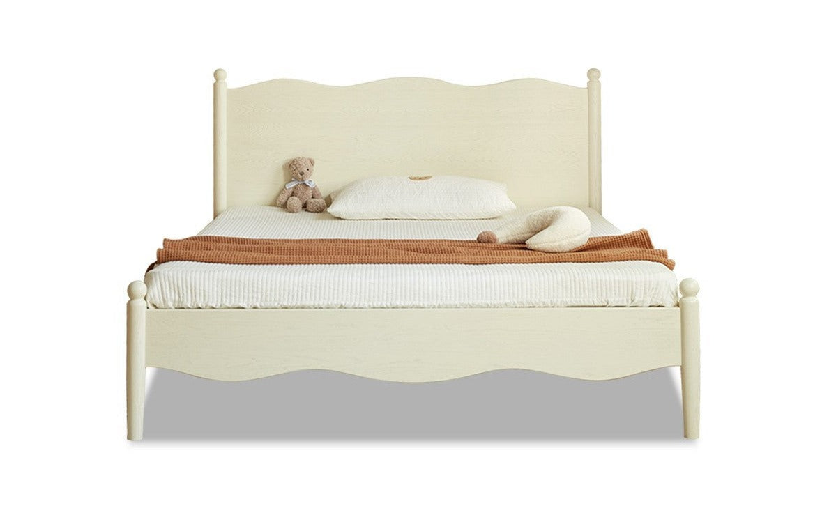 Solid Oak & Beech Wood Children's Bed - Princess Style for Girls & Classic Design for Boys | Durable Kids Bedroom Furniture for Playtime & Sweet Dreams