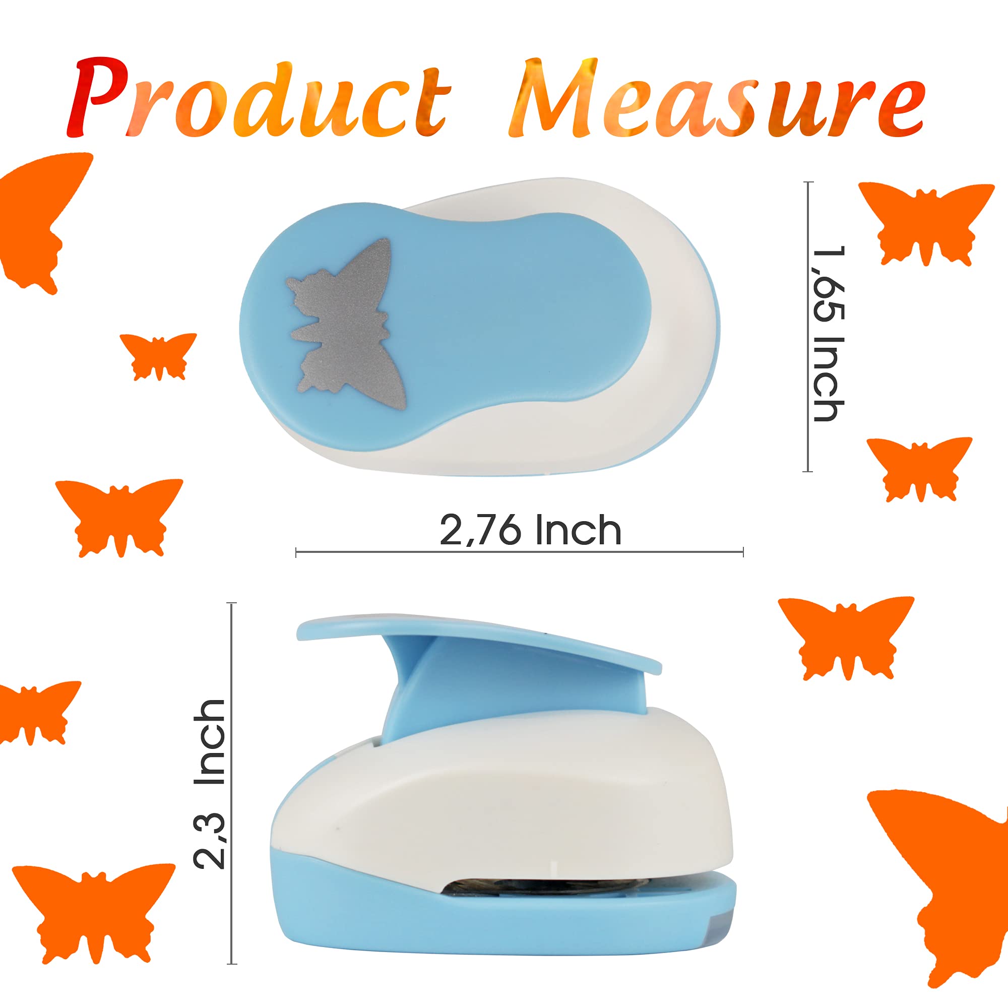 1-Inch Butterfly Shape Hole Punch for Paper Crafting - Scrapbooking, Card Making & DIY Arts - Handheld Lever Punch Tool for Creative Projects & Home Decor