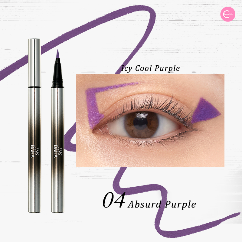 INSBAHA Soft Colorful Liquid Eyeliner Pen - Waterproof, Long-Lasting, Vibrant Colors for Eye Makeup - Perfect for Parties, Halloween, Cosplay & Everyday Wear