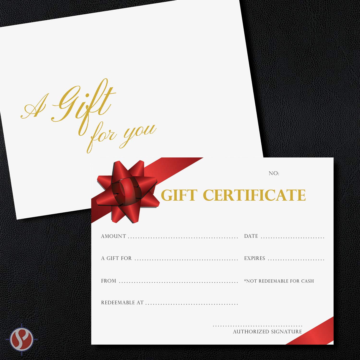 Blank Gift Certificates for Small Business, Restaurant, Spa, Salon & Weddings - 4.25
