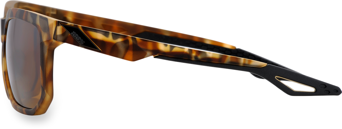 100% Centric Havana Bronze Sunglasses 61027 089 49 - Stylish UV Protection for Beach, Driving & Outdoor Activities