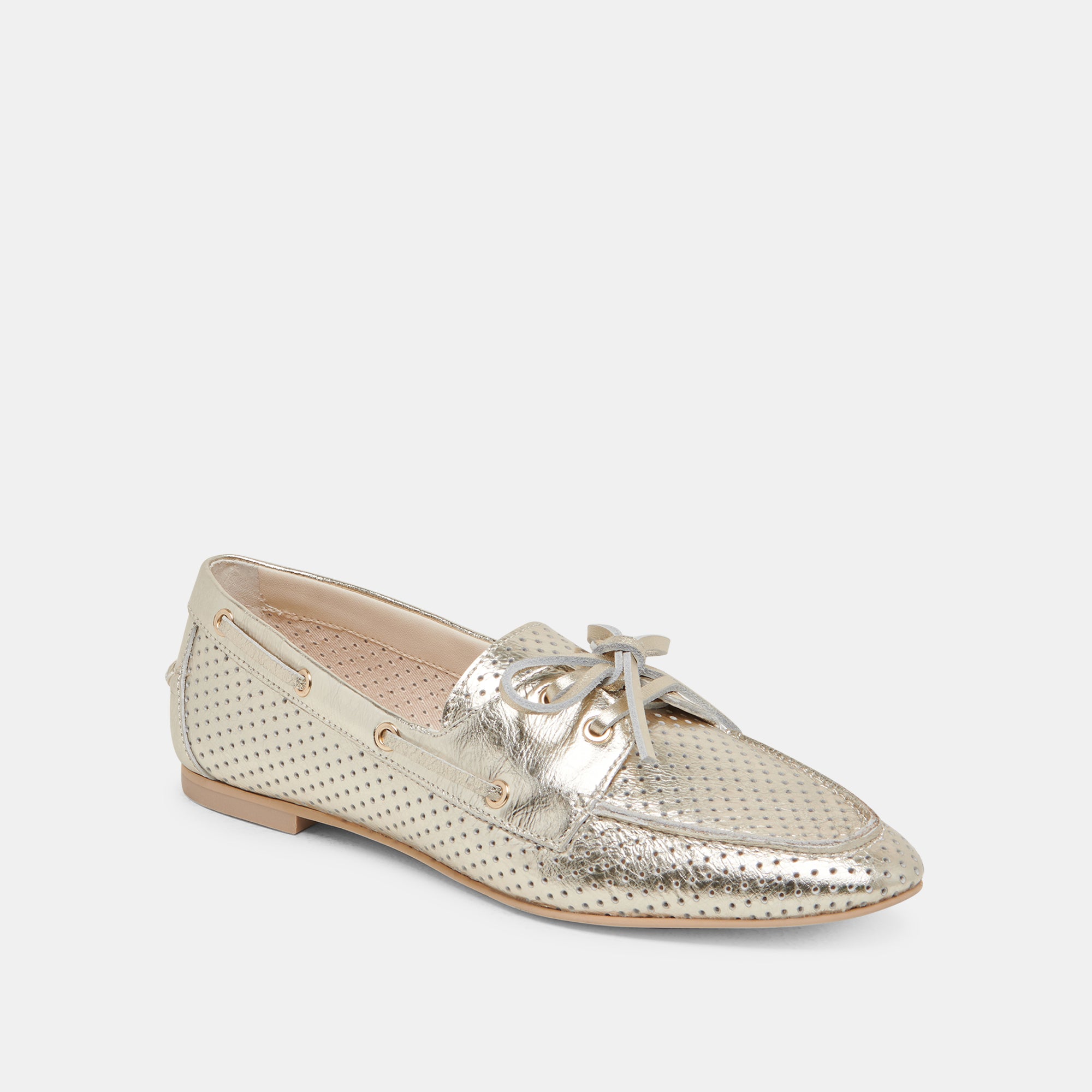 LAKIN PLATINUM PERFORATED LEATHER LOAFERS - Comfortable & Stylish Men's Slip-On Shoes for Business Casual & Office Wear