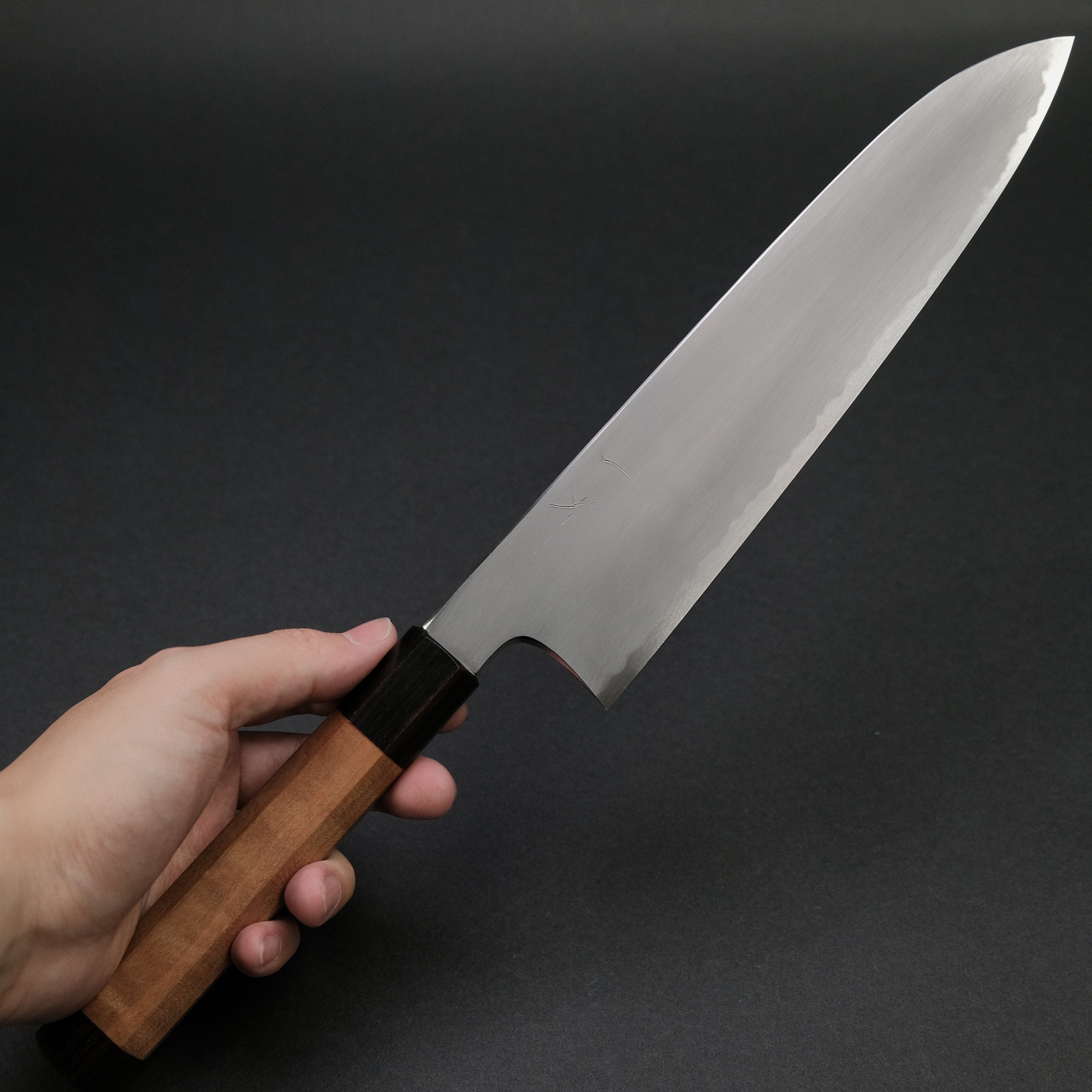 Hitohira Gorobei Rikichi Blue #2 Kasumi Gyuto 240mm Japanese Chef Knife with Cherry Wood Handle - Perfect for Sushi, Meat Cutting & Professional Kitchen Use