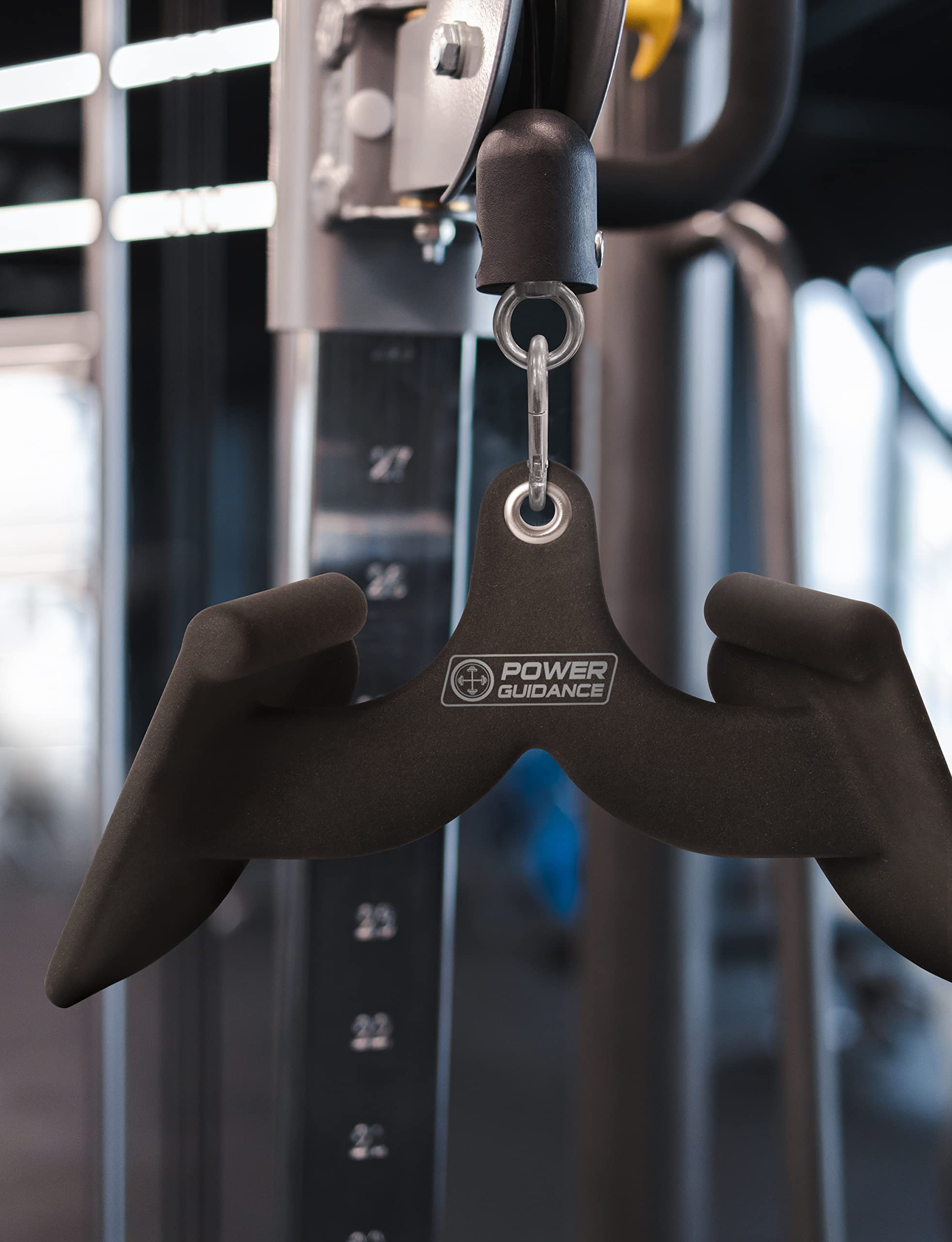 Power Guidance LAT Pulldown Attachments - Ergonomic Pull Down Bar with Comfort Grip for Cable Machines | Strength Training & Home Gym Workouts for Back, Arms & Shoulders